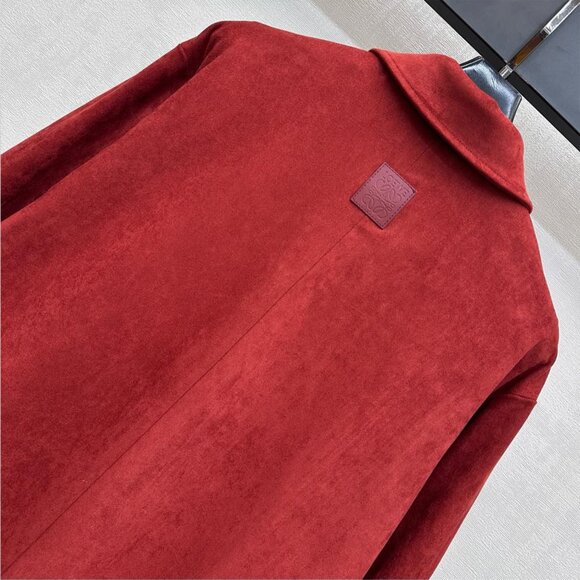 Loewe Brown Suede Balloon Shirt Jacket - Picture 11 of 12